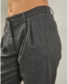 Pantalon en Laine mélangée Poète gris