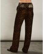 Pantalon en Velours Pèlerin léopard