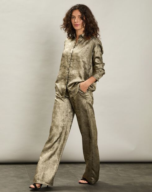 Pantalon Positano doré