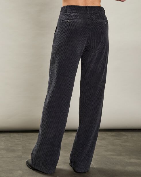 Pantalon en Velours côtelé Patel anthracite