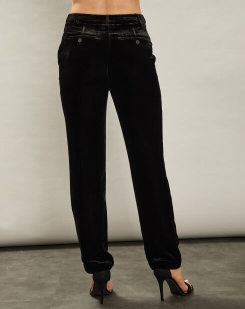 Pantalon en Velours Pietra noir