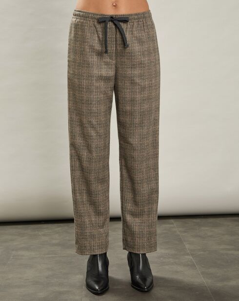 Pantalon en Laine mélangée Peyo beige/gris