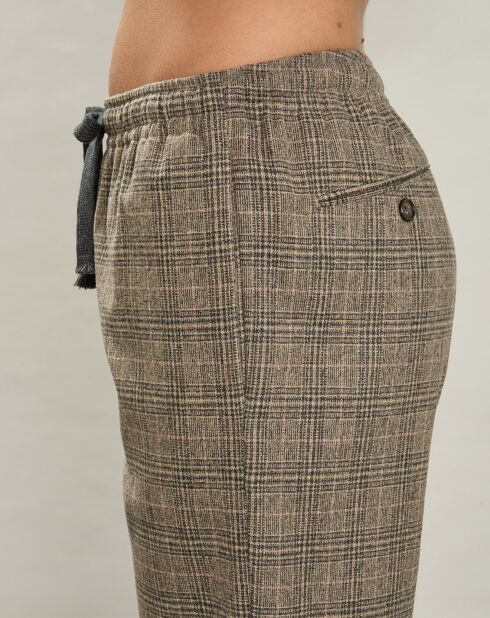 Pantalon en Laine mélangée Peyo beige/gris