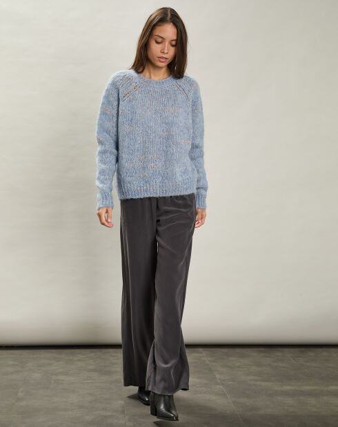 Pantalon 100% Soie Plaisance anthracite
