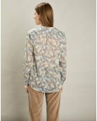 Chemise Cristal blanc brut/bleu