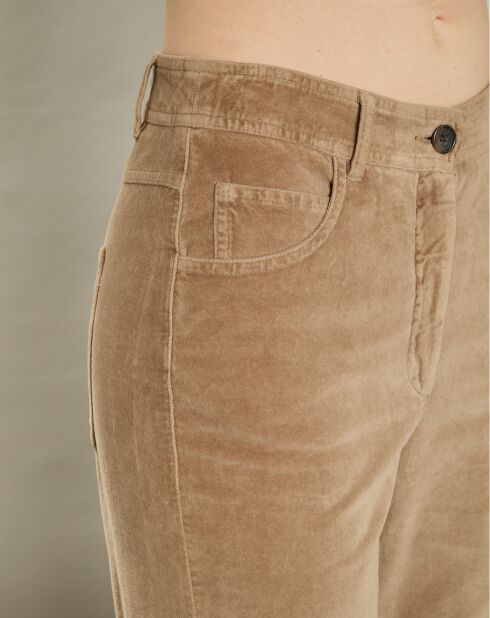 Pantalon en Velours Prix biscuit