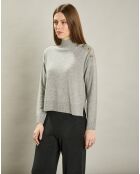 Pull en Laine & Cachemire Myxinie gris chiné