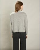 Pull en Laine & Cachemire Myxinie gris chiné