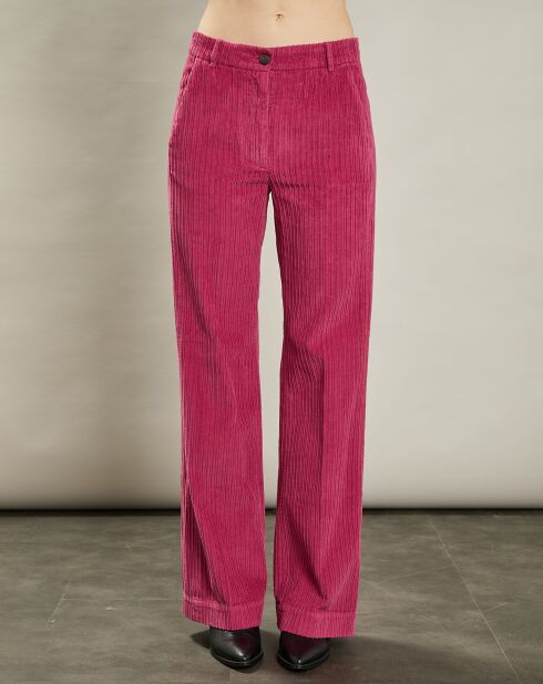 Pantalon en Velours côtelé Pandore baie
