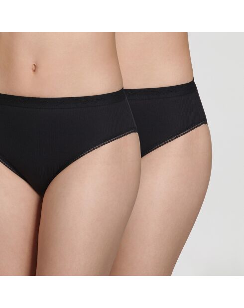 2 Culottes Pure Coton noire