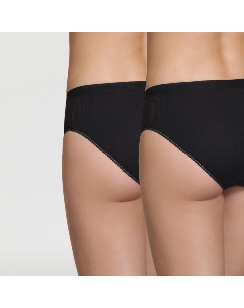 2 Culottes Pure Coton noire