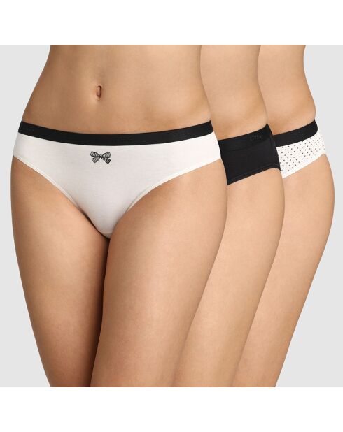 3 Culottes Les Pockets noir/blanc