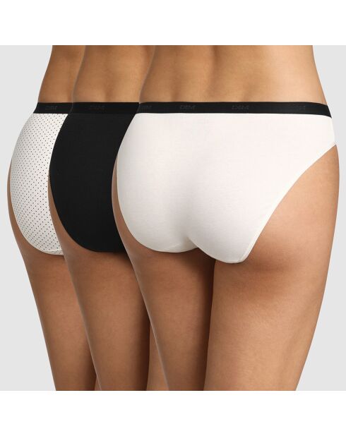 3 Culottes Les Pockets noir/blanc