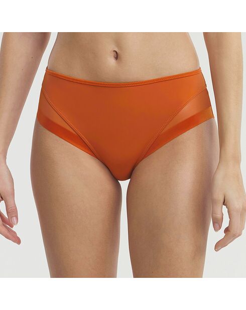 Culotte en microfibre et tulle Generous mandarine