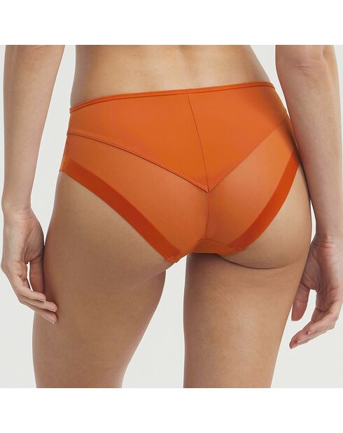 Culotte en microfibre et tulle Generous mandarine