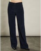 Pantalon en Velours côtelé Pandore minuit