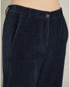 Pantalon en Velours côtelé Pandore minuit