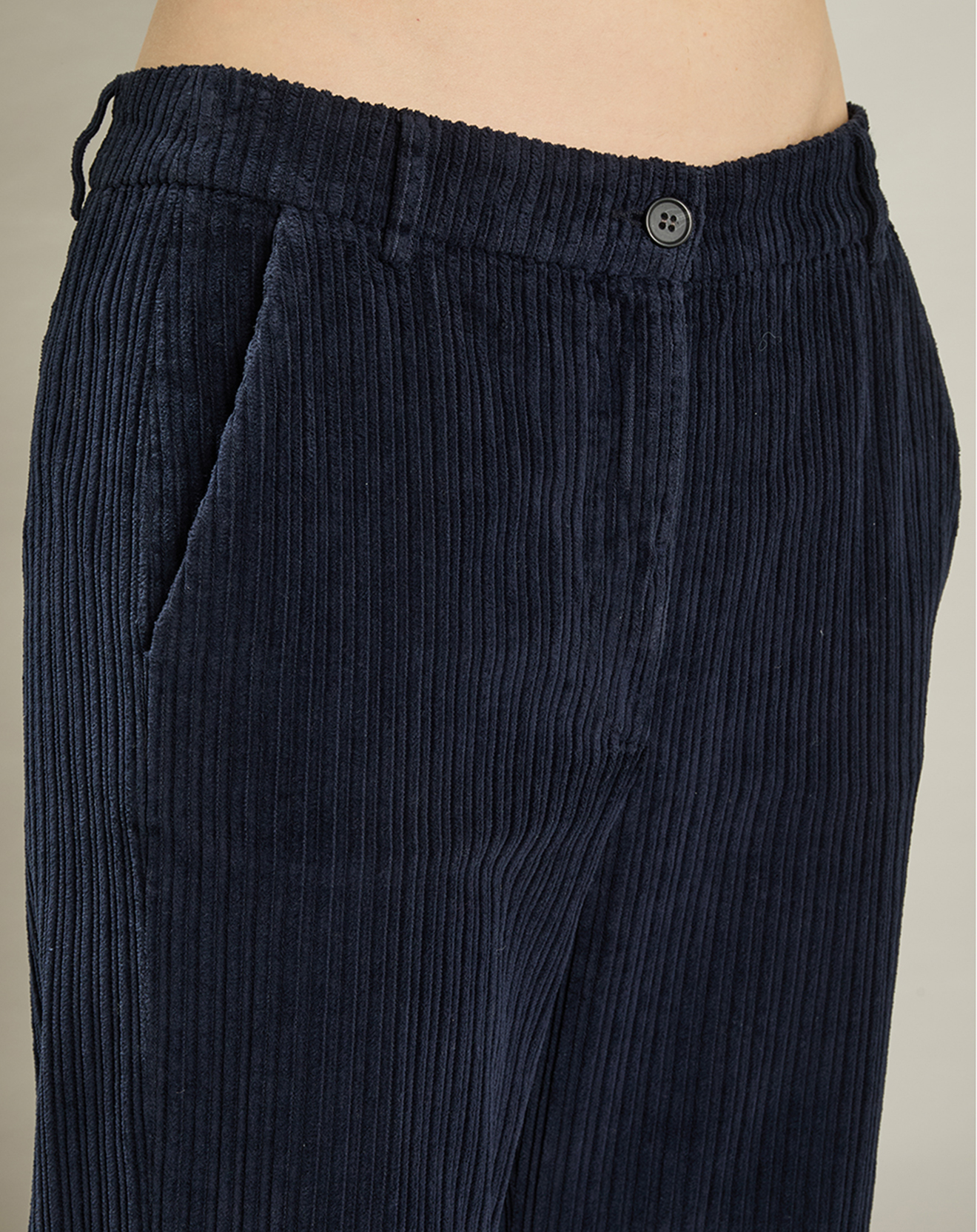 Pantalon en Velours côtelé Pandore minuit