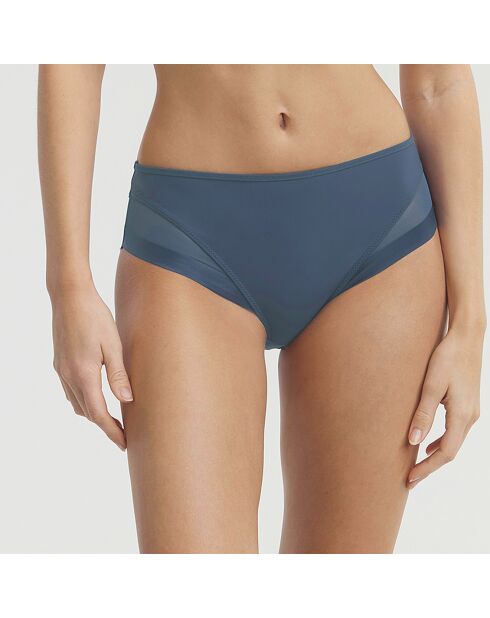 Culotte en microfibre et tulle Generous bleu gris