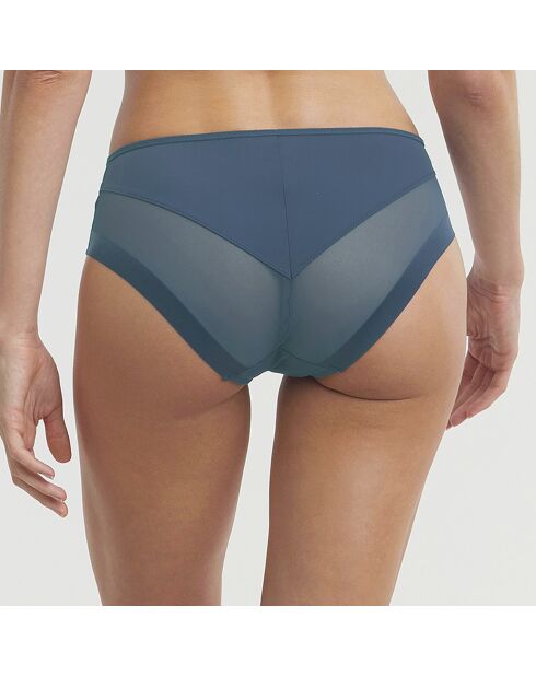 Culotte en microfibre et tulle Generous bleu gris