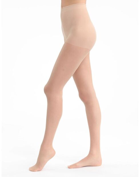 2 Collants transparent Dim Sublim Voile Nude ivoire