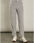 Pantalon en Velours côtelé Pépite fumée