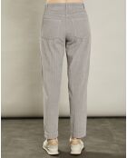 Pantalon en Velours côtelé Pépite fumée