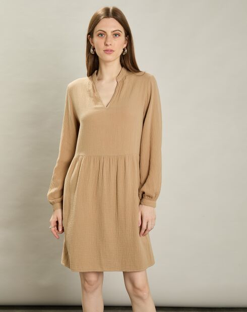 Robe en Gaze de Coton Rive clay