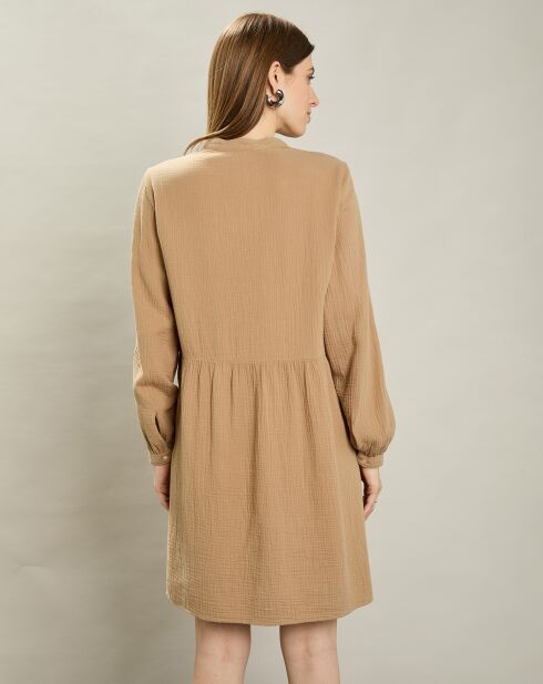 Robe en Gaze de Coton Rive clay