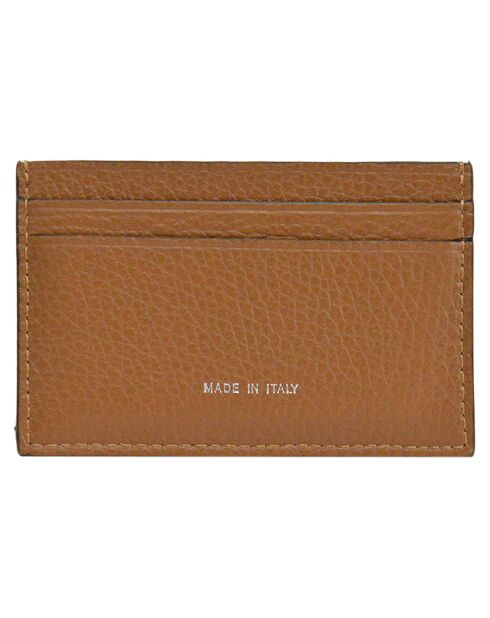Porte-cartes en Cuir Saphir cognac - 10.5x7 cm