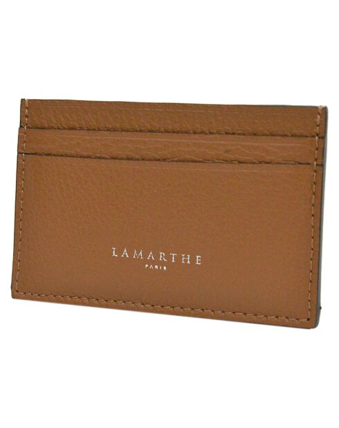 Porte-cartes en Cuir Saphir cognac - 10.5x7 cm