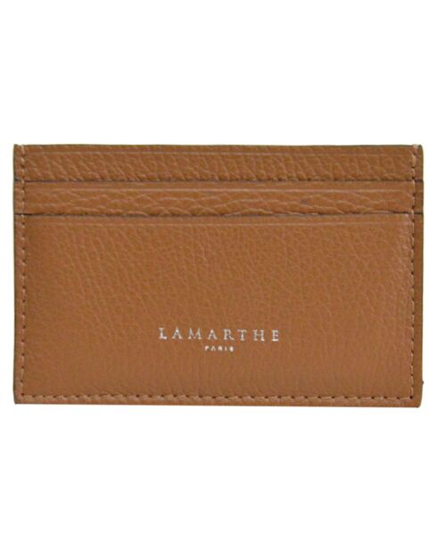 Porte-cartes en Cuir Saphir cognac - 10.5x7 cm