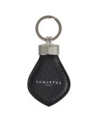 Porte-clés en Cuir Charms noir