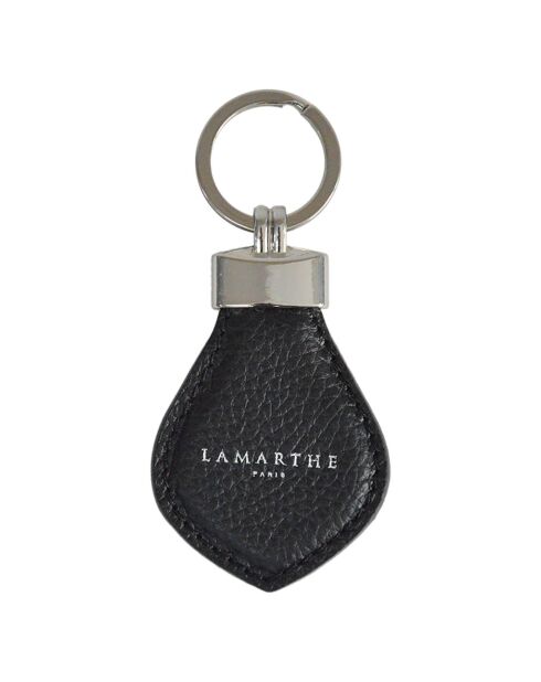 Porte-clés en Cuir Charms noir