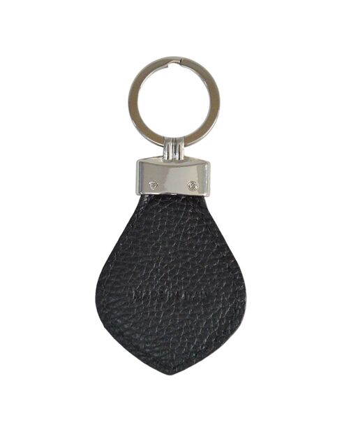 Porte-clés en Cuir Charms noir