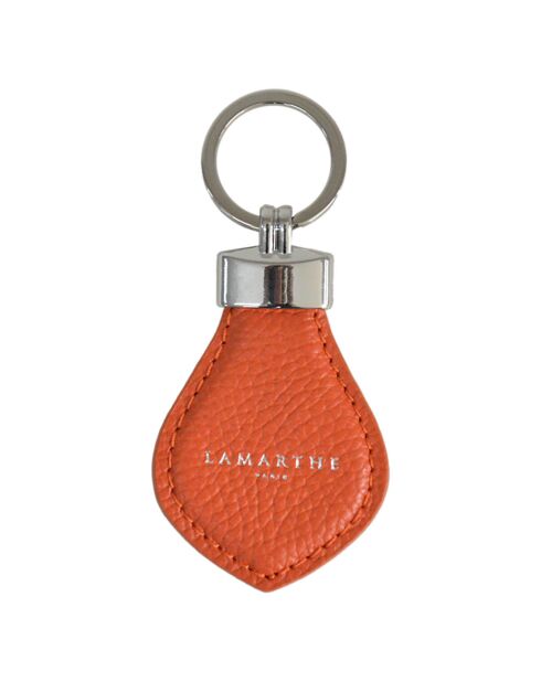 Porte-clés en Cuir Charms orange