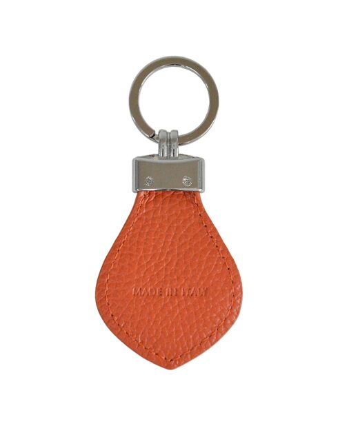 Porte-clés en Cuir Charms orange