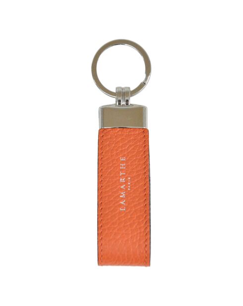 Porte-clés en Cuir Charms orange