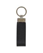 Porte-clés en Cuir Charms noir