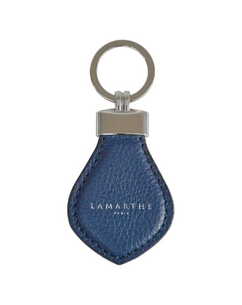 Porte-clés en Cuir Charms bleu marine