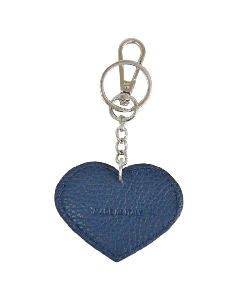 Porte-clés en Cuir Charms bleu marine