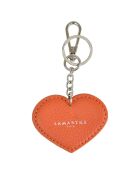 Porte-clés en Cuir Charms orange