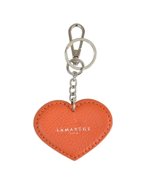 Porte-clés en Cuir Charms orange