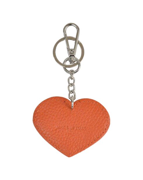 Porte-clés en Cuir Charms orange