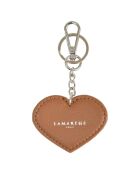 Porte-clés en Cuir Charms cognac