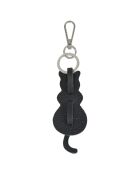 Porte-clés en Cuir Charms noir