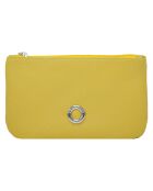 Pochette zippée Prestige jaune - 19x11.5x1 cm