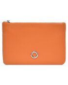 Pochette zippée Prestige orange - 23x14.5x1 cm