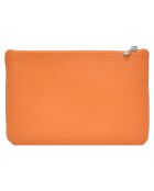 Pochette zippée Prestige orange - 23x14.5x1 cm