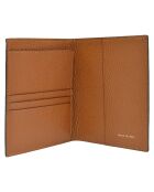 Etui passeport en Cuir Saphir cognac - 13.5x10 cm